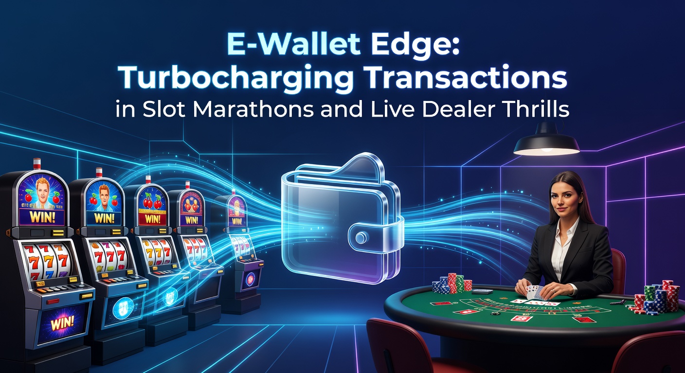 Schnelle E-Wallet-Transaktionen laden ein Slot-Rad mit Turbo-Geschwindigkeit auf, während ein Live-Dealer im Hintergrund wartet