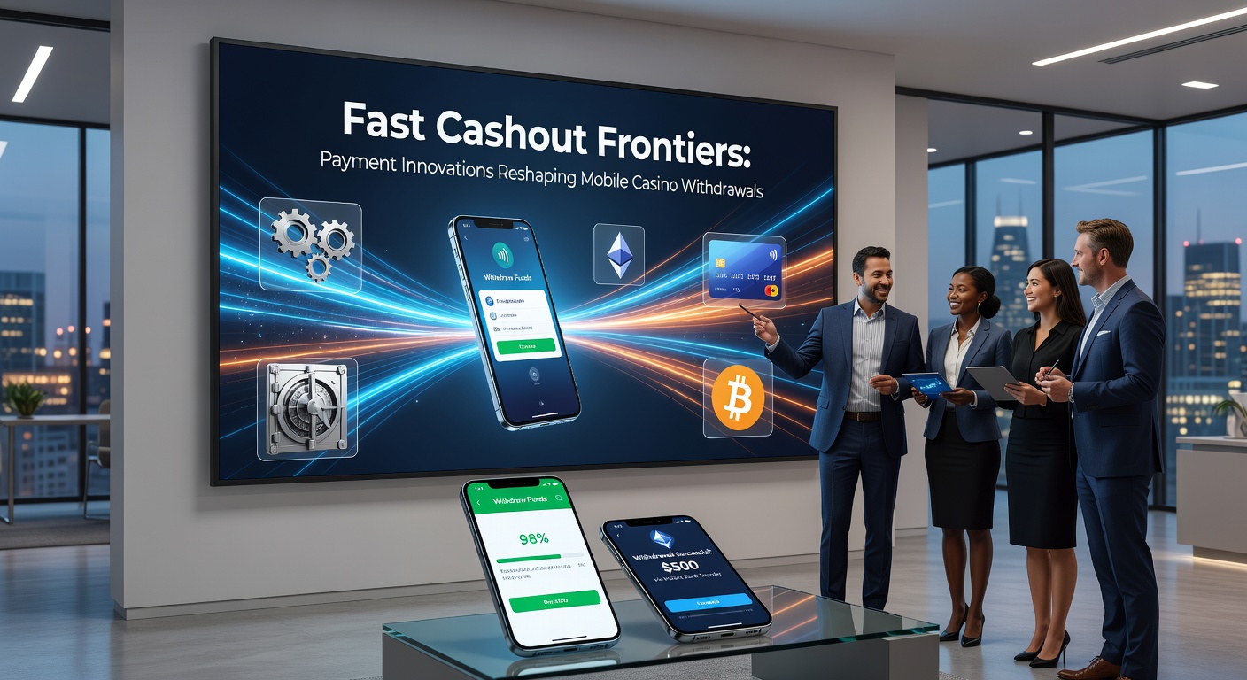 Visuelle Darstellung von Instant-Payment-Flüssen in Mobile Casinos mit Pfeilen für Echtzeit-Überweisungen und App-Screenshots